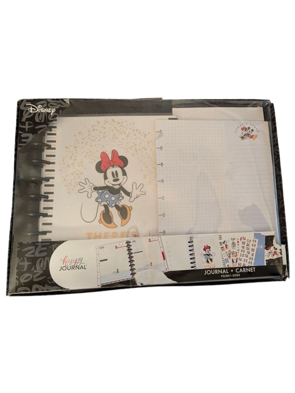 Disney Minnie Mouse Happy Journal Budget Planner With Stickers & Dividers By Hap